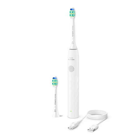 Periuta de dinti electrica 1100 alba + 2 reserve HX3902/01, 1 bucata, Philips Sonicare 723758