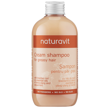 Sampon pentru par gras, 250ml, Naturavit