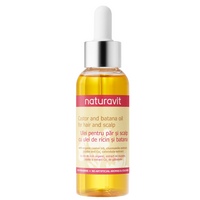 Ulei pentru par si scalp cu ulei de ricin si batana, 100 ml, Naturavit