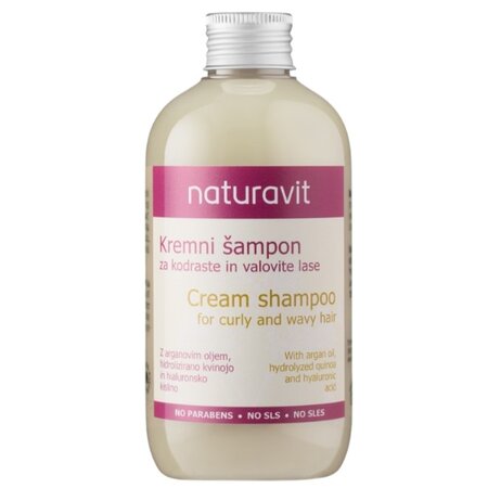 Sampon pentru par cret si ondulat, 250 ml, Naturavit