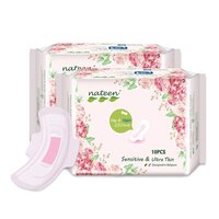 Absorbante subtiri cu aripioare de prindere Day, 10 bucati, Nateen