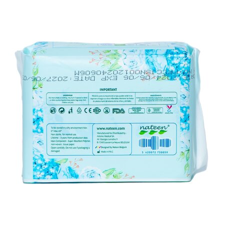 Absorbante subtiri cu aripioare de prindere Day & Night, 10 bucati, Nateen 724204