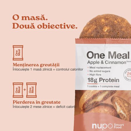 Fursec cu mar si scortisoara One Meal, 70 gr, Nupo 724302