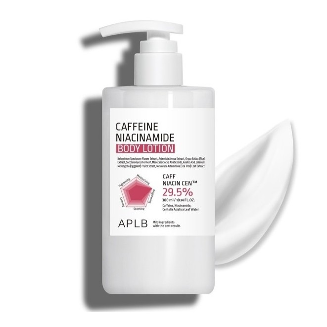 Lotiune de corp cu Cafeina si Niacinamida, 300 ml, Aplb