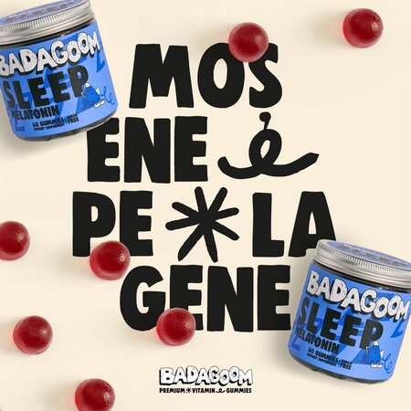 Jeleuri gumate cu melatonina, valeriana si vitamina B6 Sleep Melatonin, 60 bucati, Badagoom 724296