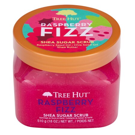 Exfoliant pentru corp Shea Raspberry Fizz, 510 g, Tree Hut 724441