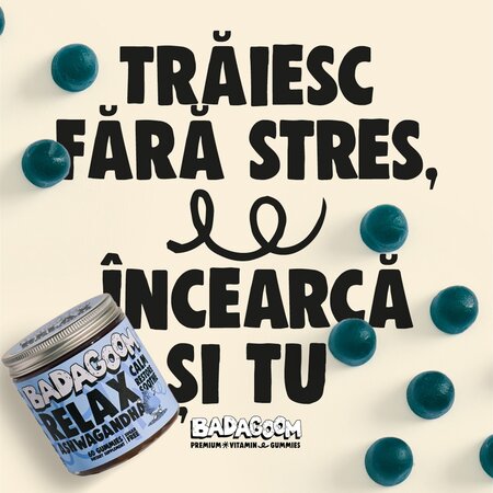 Jeleuri gumate Relax Ashwagandha, 60 bucati, Badagoom 724452