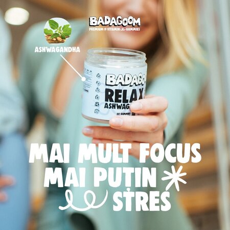 Jeleuri gumate Relax Ashwagandha, 60 bucati, Badagoom 724451