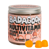 Jeleuri gumate cu multivitamine, minerale si omega 3 Multivitamin, 60 bucati, Badagoom