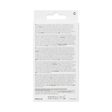 Unghii false Gel Fantasy Magnetic Set Us Free, 28 bucati, Kiss 724518
