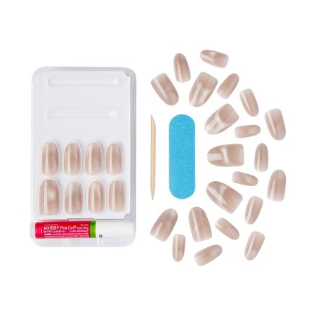 Unghii false Gel Fantasy Magnetic Drama, 28 bucati, Kiss 724524