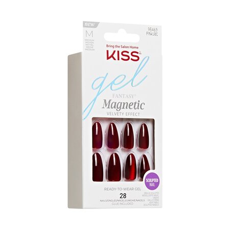Unghii false Gel Fantasy Magnetic BeatBelles, 28 bucati, Kiss 724532