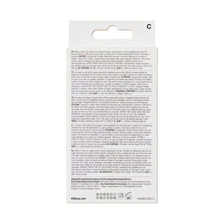 Unghii false Gel Fantasy Magnetic BeatBelles, 28 bucati, Kiss 724536