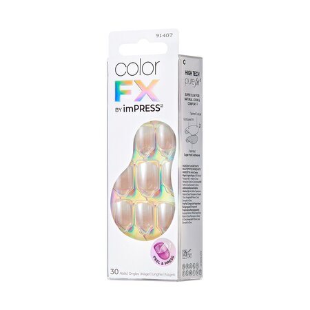 Unghii false imPRESS Color FX Connection, 30 bucati, Kiss 724550