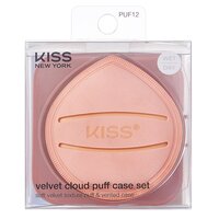 Burete make-up rotund cu suport Puff, 1 bucata, Kiss