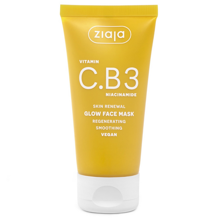 Masca hidratanta pentru fata Vitamin C.B3 Niacinamide, 50 ml, Ziaja