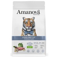 Hrana uscata pentru pisici adulte sterilizate cu miel, 1.5 kg, Amanova