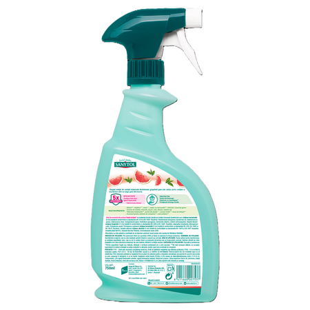 Solutie universala pentru curatare si dezinfectare cu grapefruit, 750 ml, Sanytol 725164