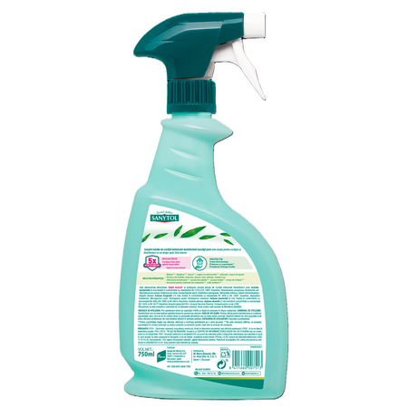 Solutie universala pentru curatare si dezinfectare cu eucalipt, 750 ml, Sanytol 725172