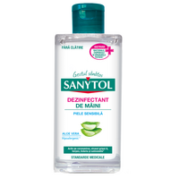 Gel dezinfectant pentru maini cu aloe vera, 75 ml, Sanytol