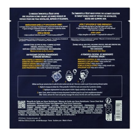Masca de fata Immortelle Reset, 25 ml, L'Occitane 725186