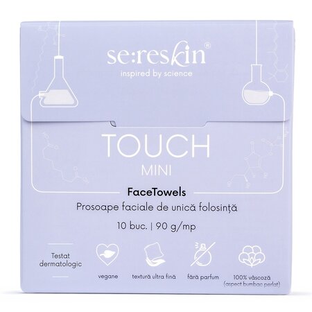 Prosoape faciale de unica folosinta Touch Mini, 10 bucati, Se:Reskin