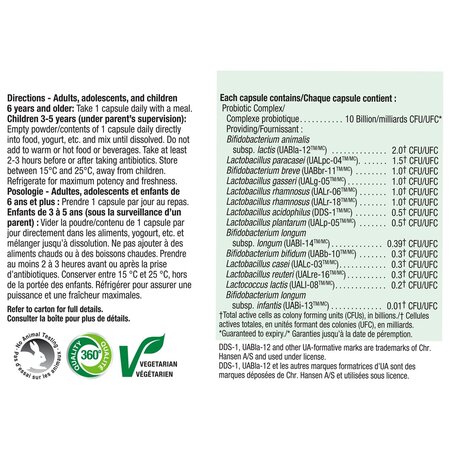 Probiotic 10 miliarde, 60 capsule vegetale, Jamieson 725342