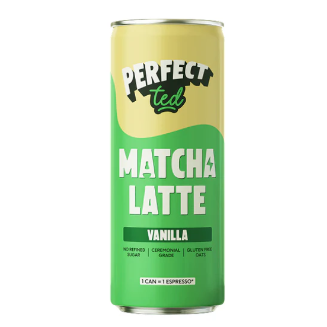 Matcha Latte cu aroma de vanilie, 250 ml, Perfect Ted