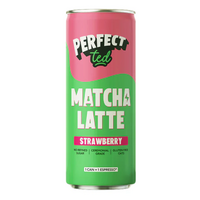 Matcha Latte cu aroma de capsuni, 250 ml, Perfect Ted