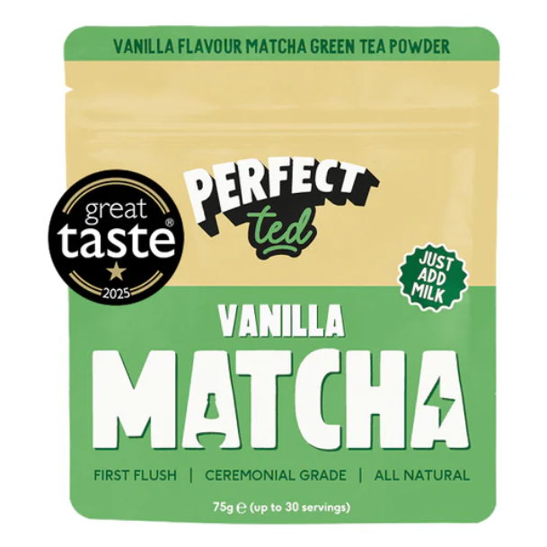 Matcha ceremoniala cu aroma de vanilie, 75 g, Perfect Ted