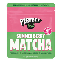 Matcha ceremoniala cu aroma de capsuni, 75 g, Perfect Ted