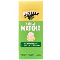 Capsule matcha ceremoniala  cu aroma de vanilie, 10 capsule x 1.5 g, Perfect Ted
