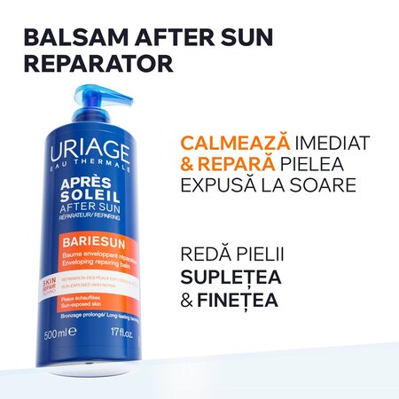 Balsam calmant pentru fata si corp dupa expunerea la soare Bariesun, 500 ml, Uriage 725512