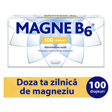 Magne B6, 100 drajeuri, Sanofi 725633