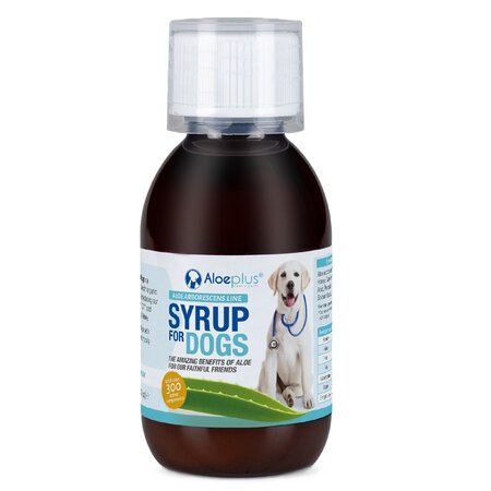 Sirop cu aloe, morcovi si miere pentru caini, 150 ml, Aloeplus 725918