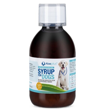 Sirop cu aloe, morcovi si miere pentru caini, 250 ml, Aloeplus 725921