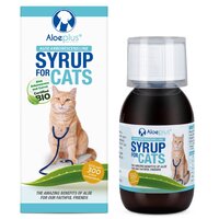 Sirop cu aloe, morcovi si miere pentru pisici, 100 ml, Aloeplus
