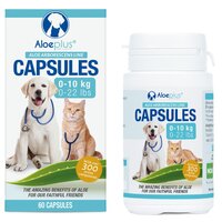 Supliment cu aloe pentru sanatatea genenerala a pisicilor si cainilor, 60 capsule, Aloeplus