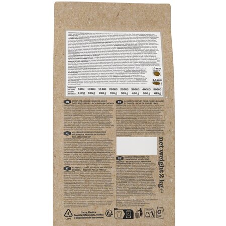 Hrana uscata cu pui pentru caini Puppies & Active Dogs, 2 kg, Dr. Pol 726189