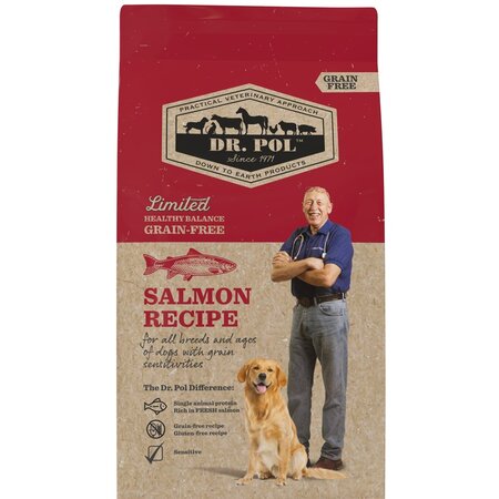 Hrana uscata cu somon pentru caini, 2 kg, Dr. Pol