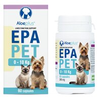 Supliment pentru sustinerea functiei hepatice la caini si pisici Epapet, 200 mg, 60 capsule, Aloeplus