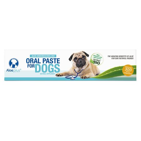 Pasta orala pentru sustinerea functiilor fiziologice la caini, 15 ml, Aloeplus 726275