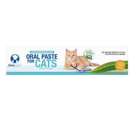 Pasta orala pentru sustinerea functiilor fiziologice la pisici, 15 ml, Aloeplus 726280