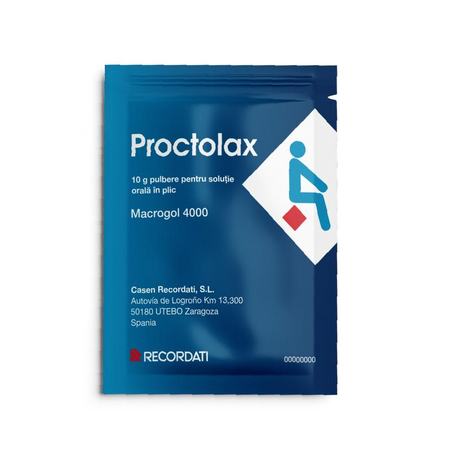 Proctolax, 4 g pulbere pentru solutie orala, 8 plicuri, Casen Recordati 726622