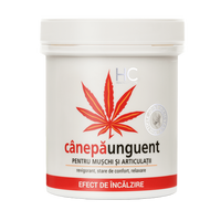 Unguent cu efect de incalzire cu 5% ulei de canepa, 250 ml, Health Culture