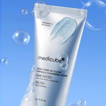 Spuma de curatare pentru pori cu acid salicilic Zero Pore, 120 g, Medicube 726864