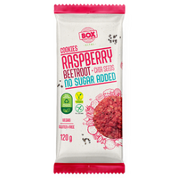 Biscuiti cu zmeura, sfecla rosie si seminte de chia, 120 g, Box Vital