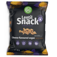 Chipsuri din linte cu aroma de cascaval Lentil Snack, 45 g, Abonett