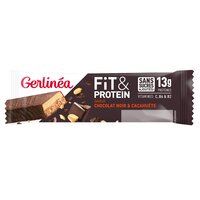 Baton proteic cu ciocolata si alune Fit & Protein, 45 g, Gerlinea