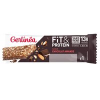 Baton proteic cu ciocolata si migdale Fit & Protein, 45 g, Gerlinea